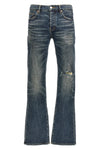 1 year dirty fade stretch denim jeans