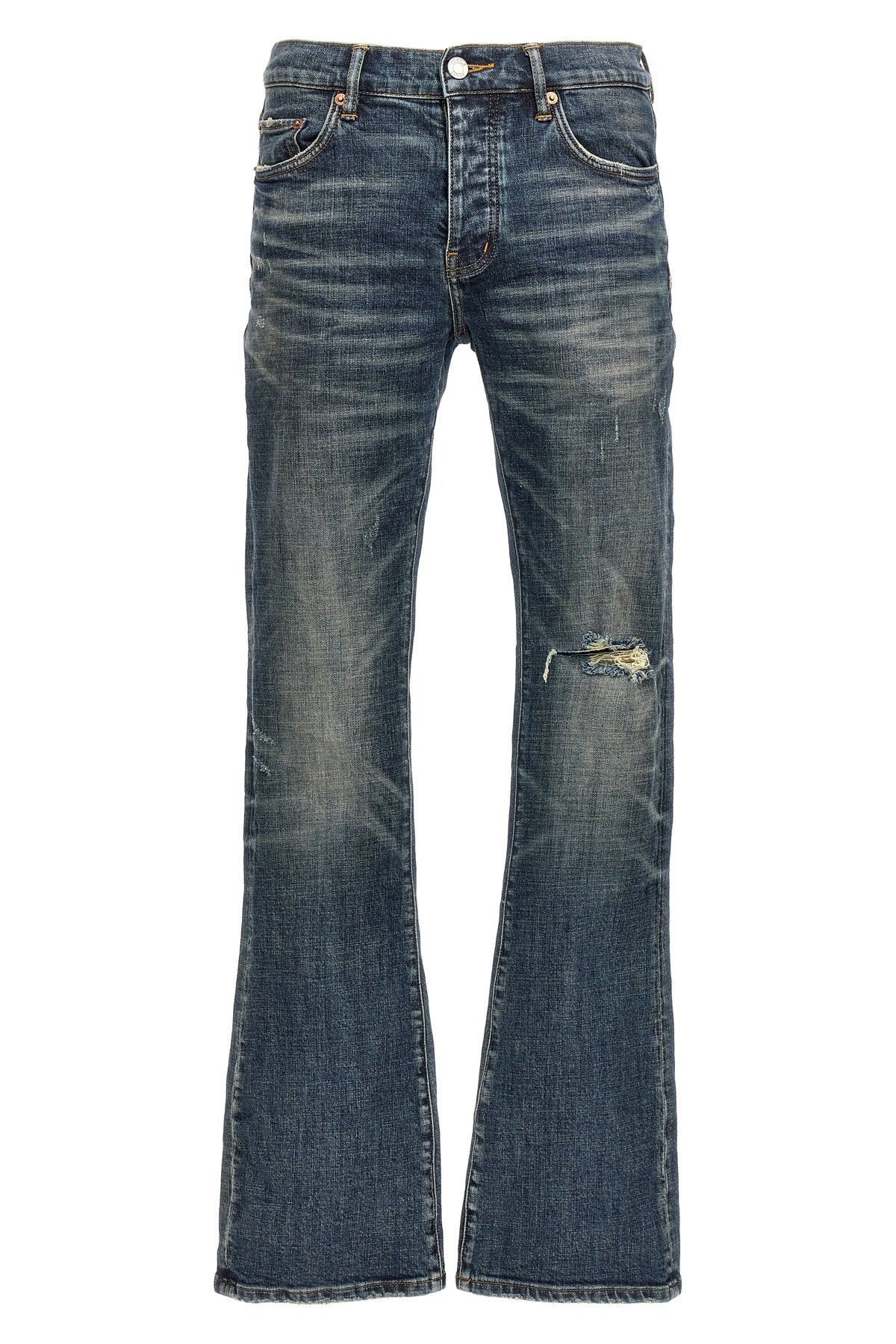 1 year dirty fade stretch denim jeans