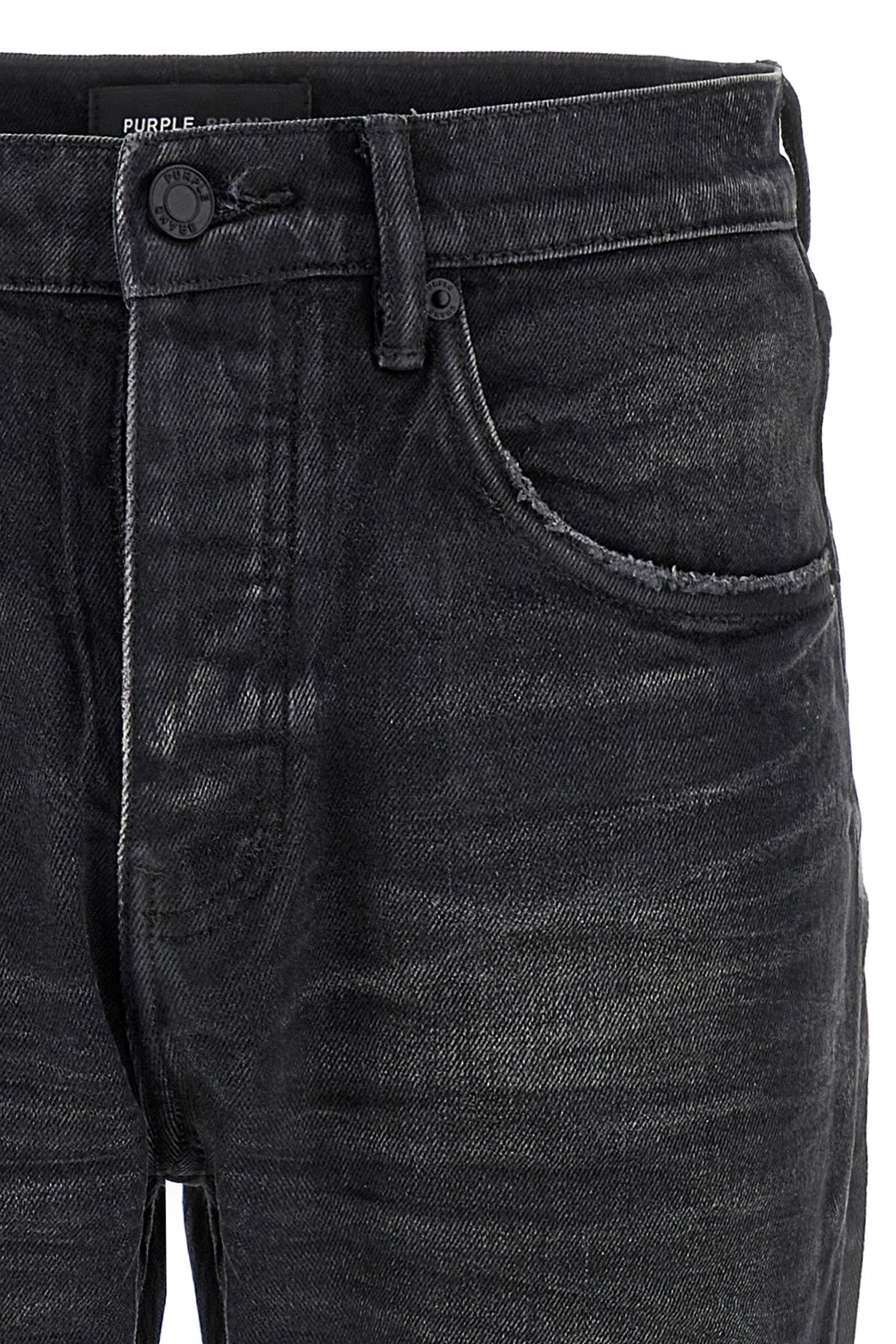 p005 double dip coated coated delavé cotton denim jeans