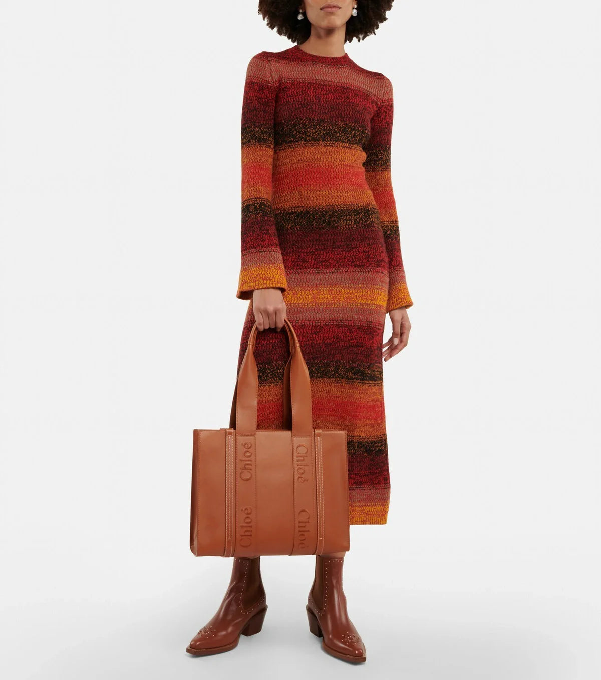 Woody Medium Leather Tote