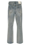 p011 vintage slash paint used-effect stonewashed cotton denim jeans