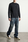 p011 modern vintage used and distressed stonewashed cotton denim jeans