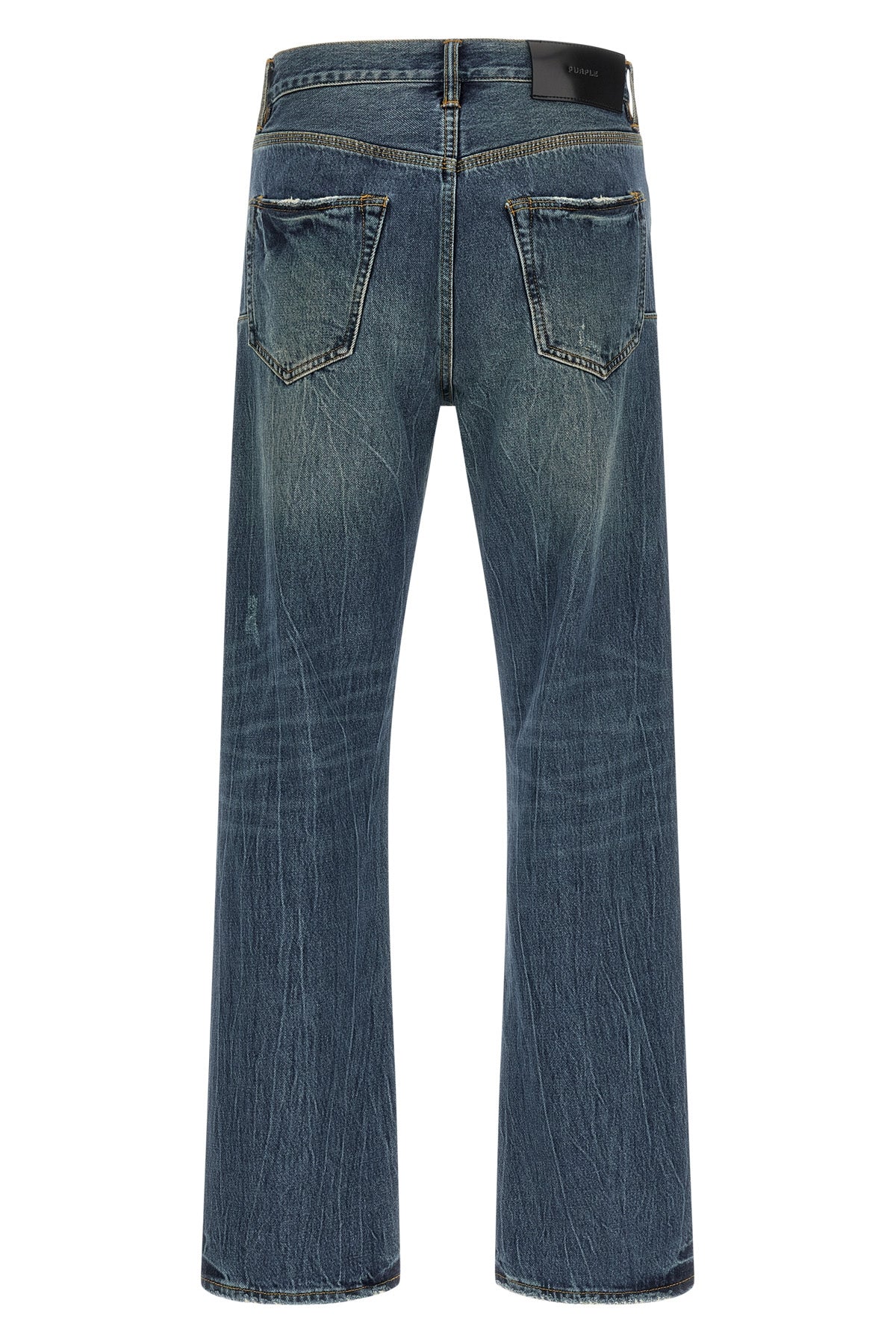p011 modern vintage used and distressed stonewashed cotton denim jeans
