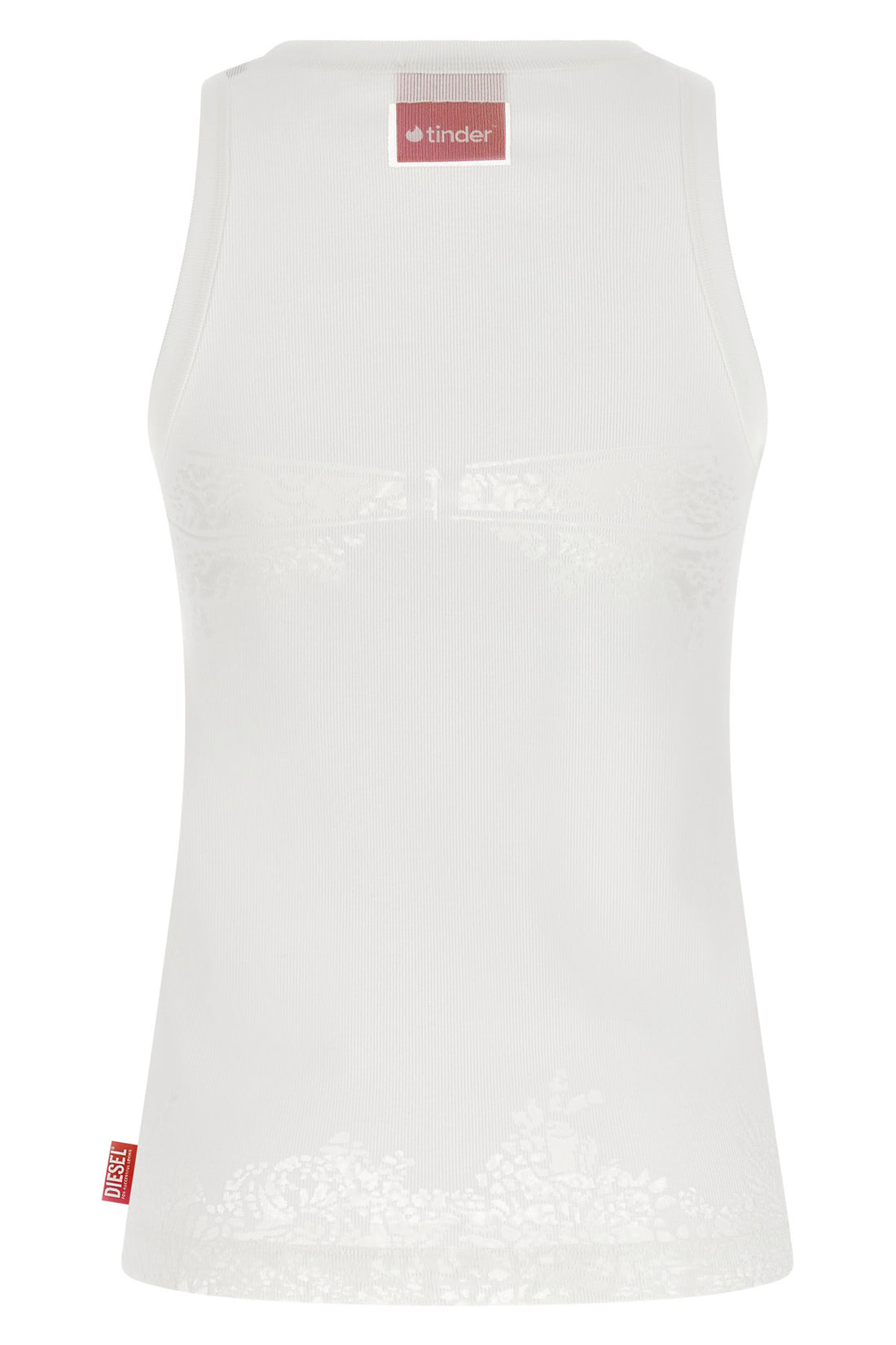 DIESEL M diesel x tinder pr-t-anki-lace-r tank top - for successful loving ribbed str