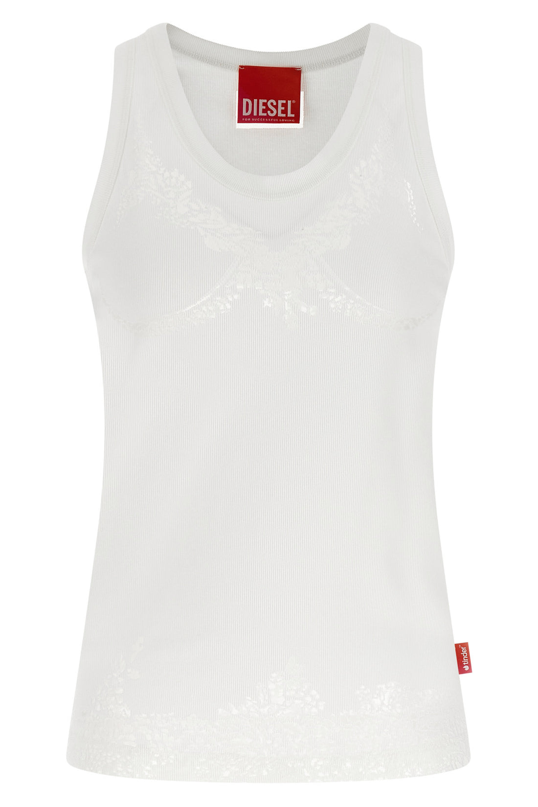 DIESEL M diesel x tinder pr-t-anki-lace-r tank top - for successful loving ribbed str