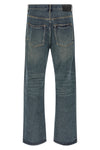 p018 - 9 to 5 used-effect stonewashed cotton denim jeans