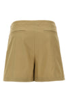 high-waisted cotton shorts