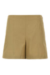 high-waisted cotton shorts