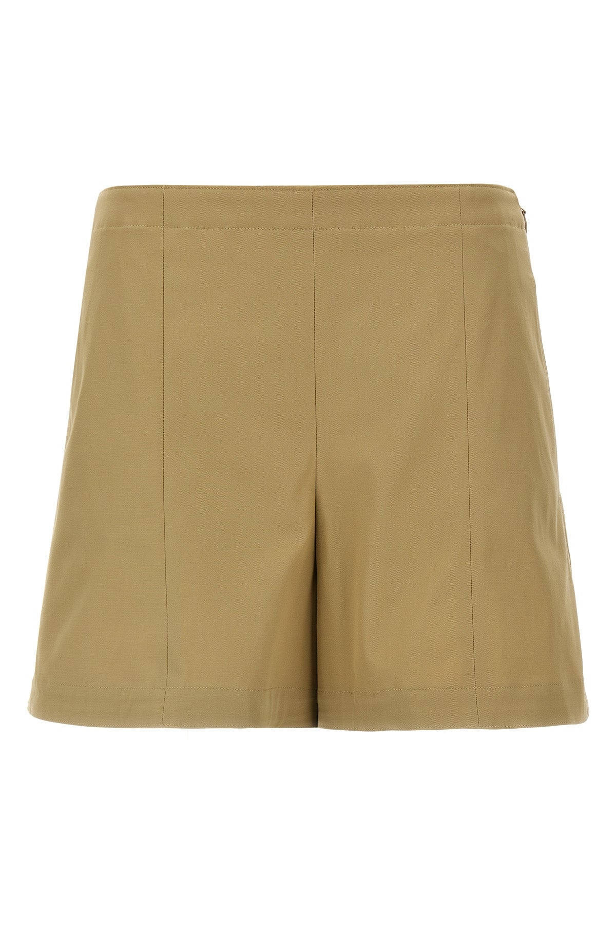 high-waisted cotton shorts