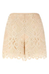 the elie saab shorts feature a tailored construction defined by structured volum