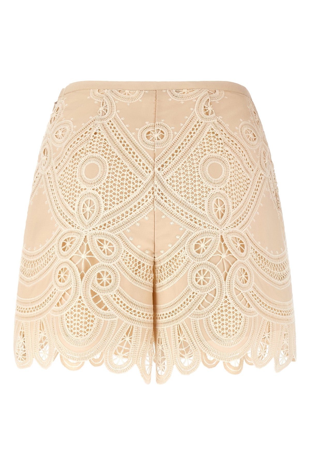 the elie saab shorts feature a tailored construction defined by structured volum
