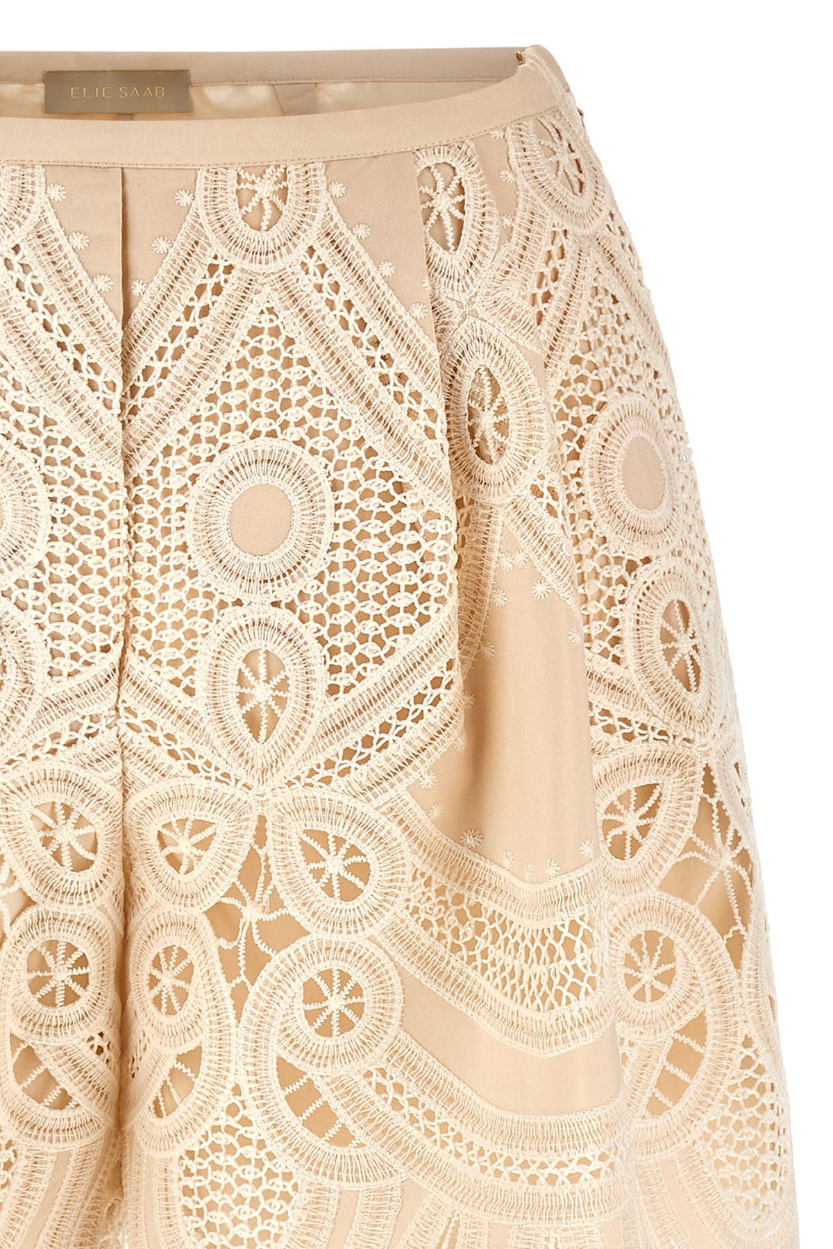 the elie saab shorts feature a tailored construction defined by structured volum