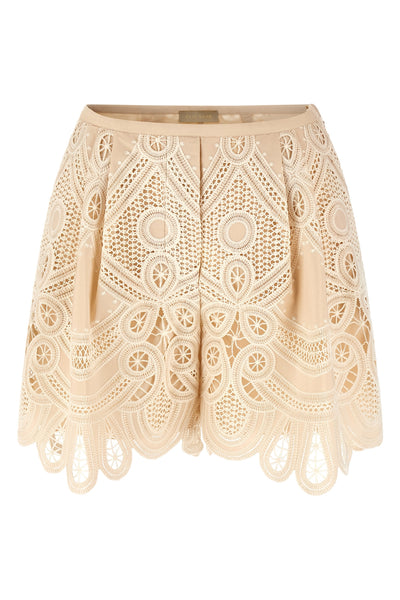 the elie saab shorts feature a tailored construction defined by structured volum