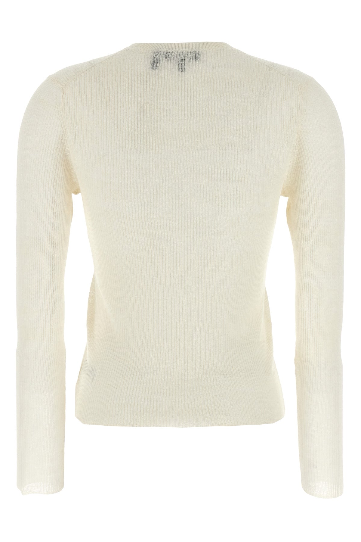 ribbed linen and viscose blend sweater