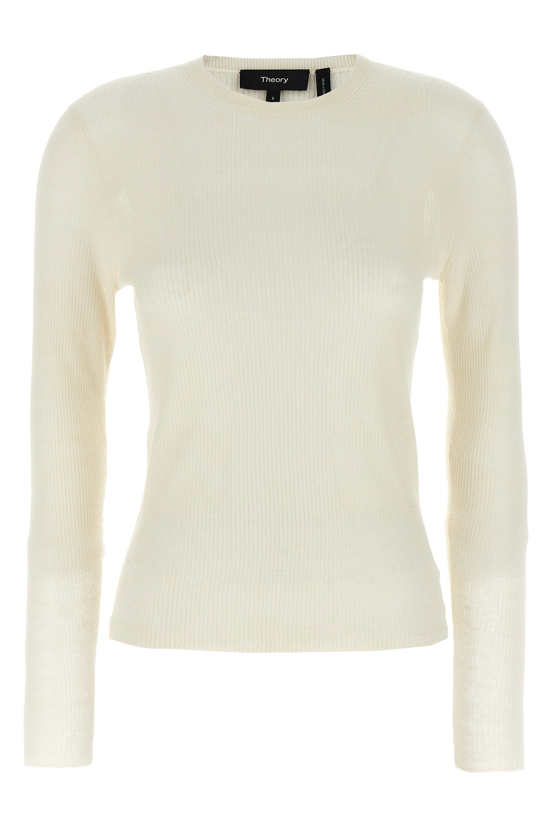 THEORY P ribbed linen and viscose blend sweater