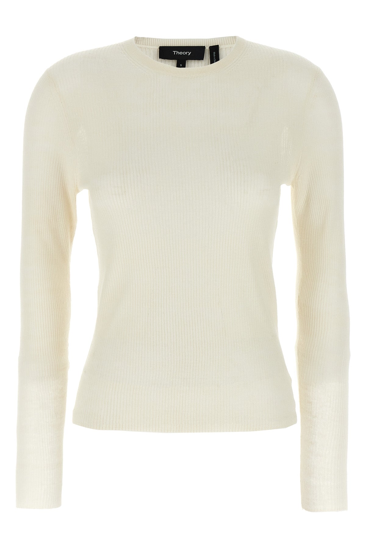 ribbed linen and viscose blend sweater