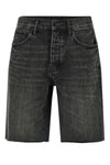 p059 kamari bermuda shorts in used-effect garment-dyed cotton denim