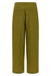 deep pleat city twill pants