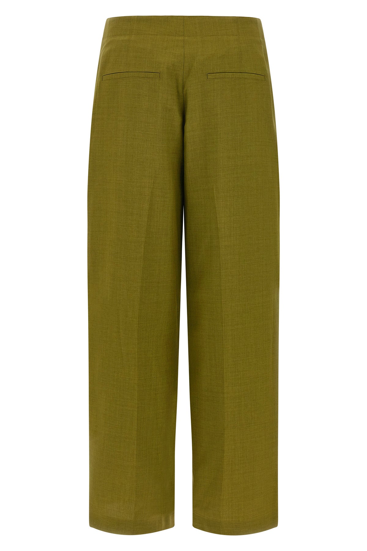 deep pleat city twill pants