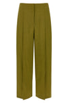deep pleat city twill pants