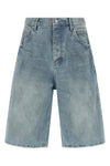 p070 vintage dust bowl bermuda shorts in used-effect cotton denim