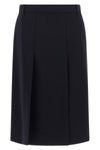 midi skirt in virgin wool