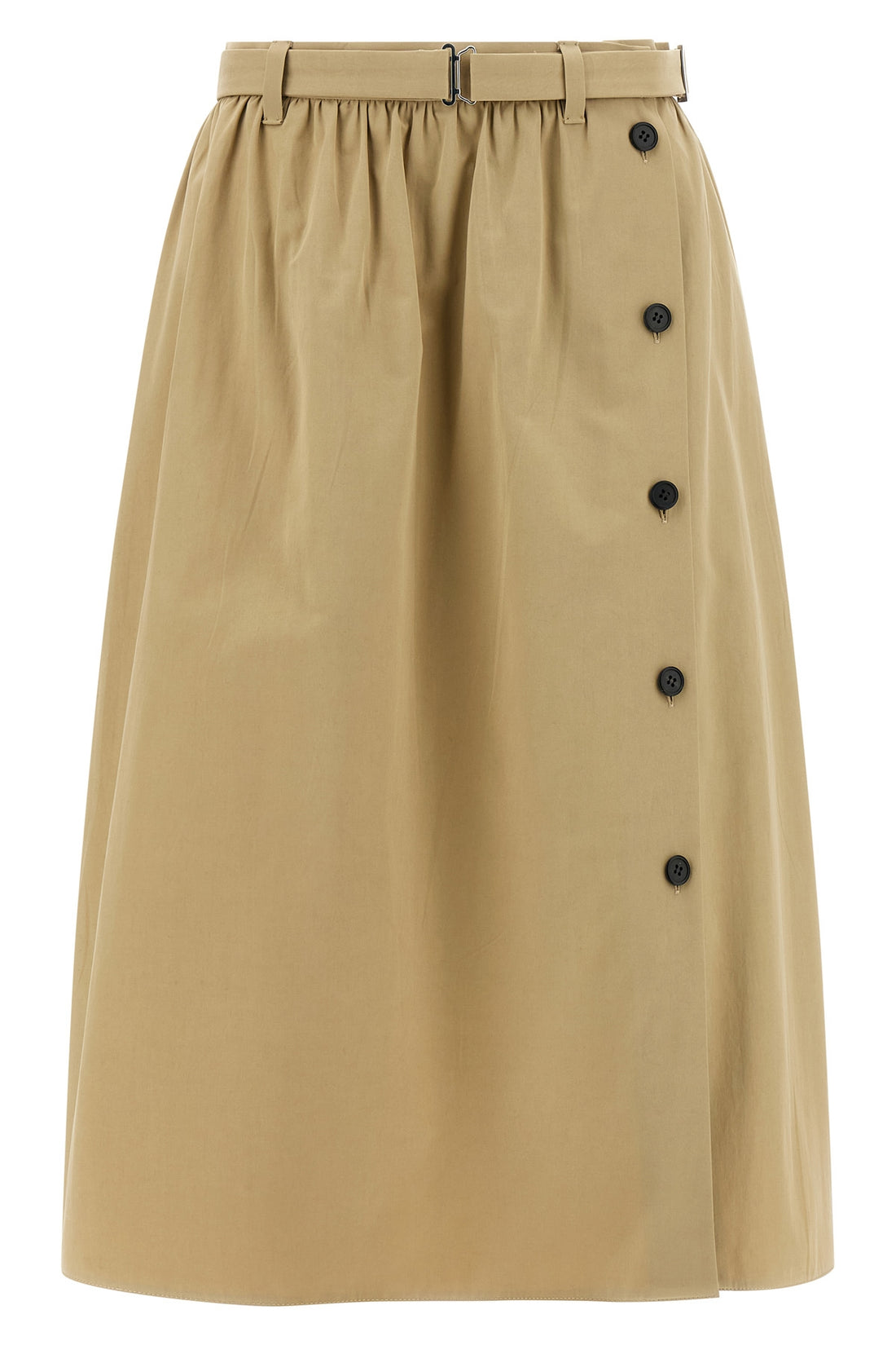 PRADA 40 panama old cotton midi skirt