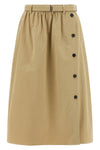 panama old cotton midi skirt