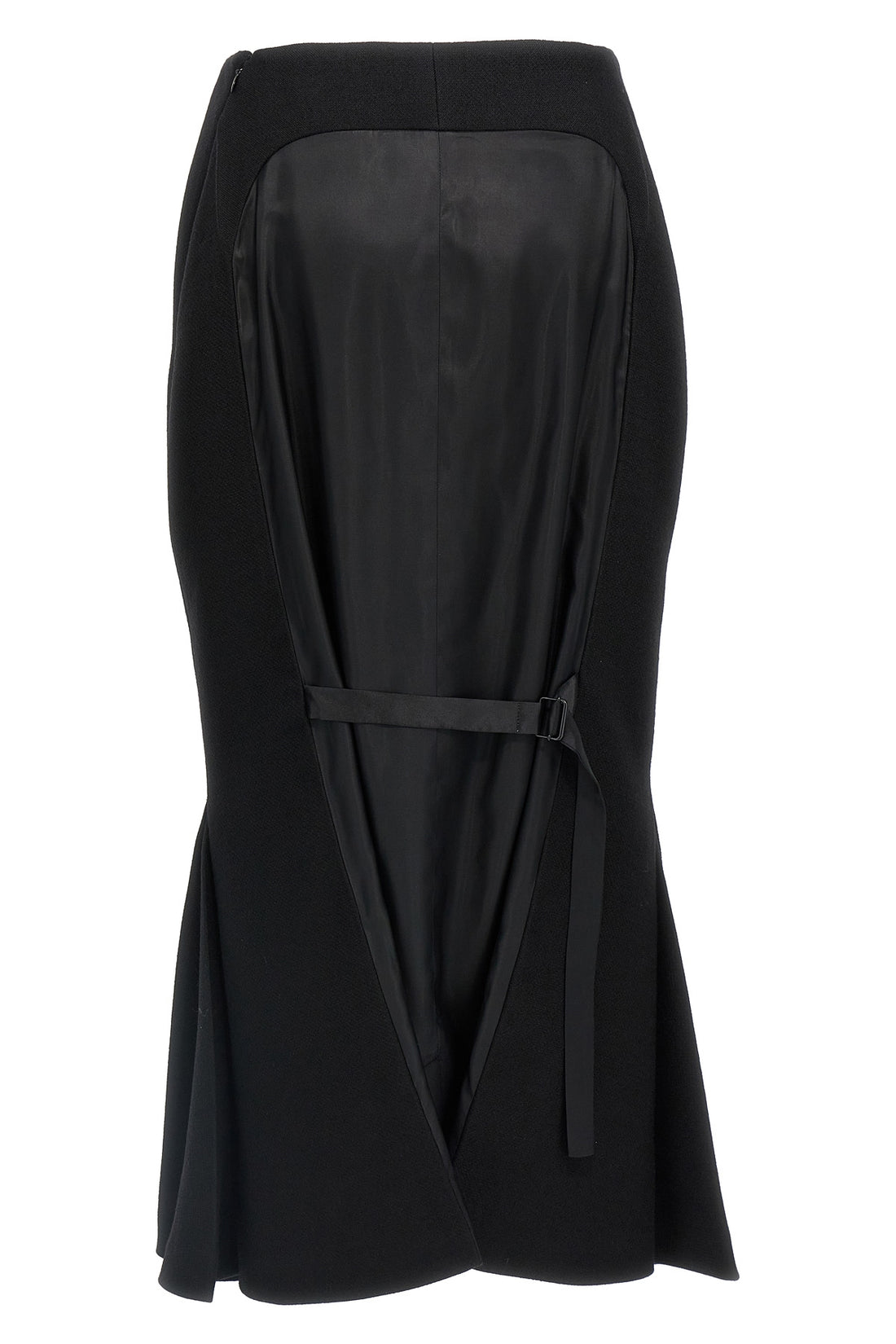 PRADA 40 stuoia old wool skirt