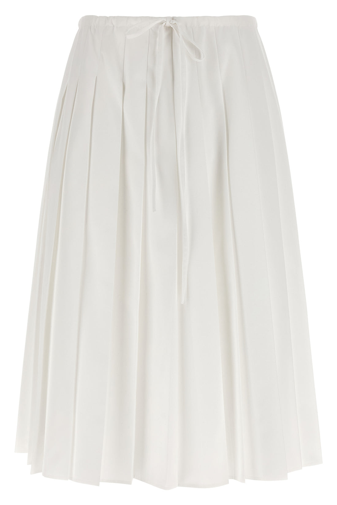 PRADA 40 cotton poplin midi skirt