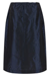 midi skirt in taffeta ruffled effect