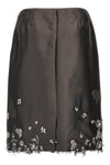 silk and wool blend skirt