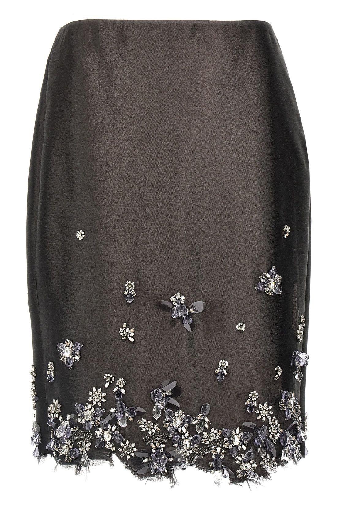 PRADA 36 silk and wool blend skirt