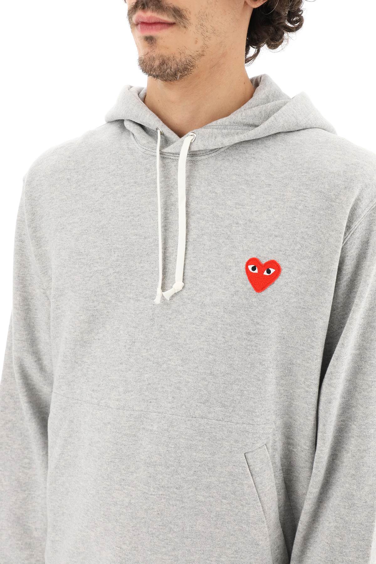 heart patch unisex hoodie