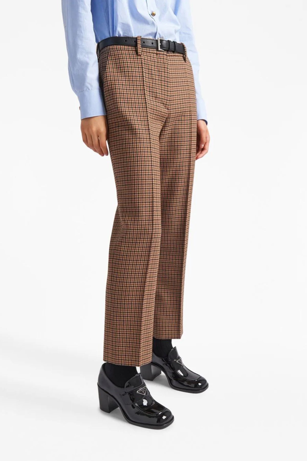 houndstooth wool pants