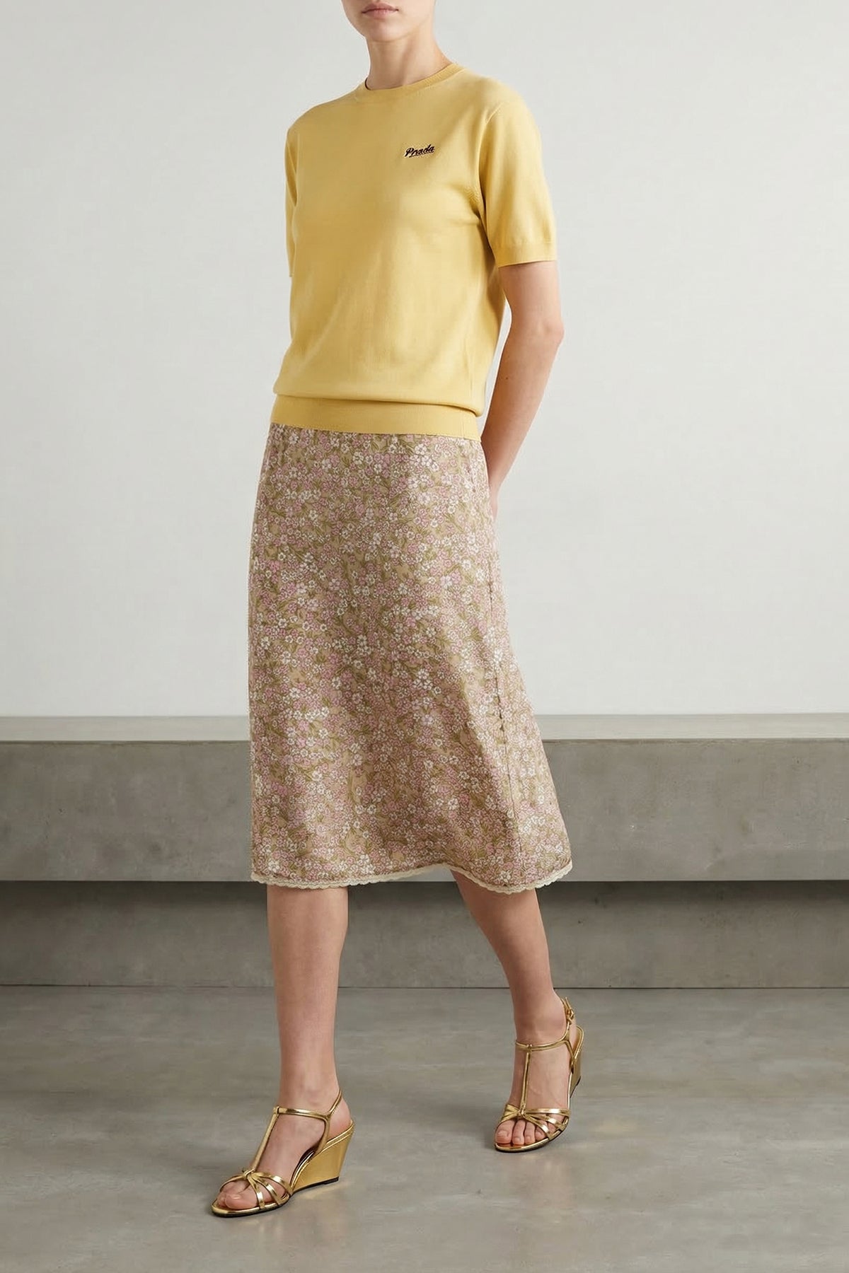 stretch silk sweater