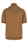 the prada short-sleeved sweater redefines luxury knitwear through sophisticated