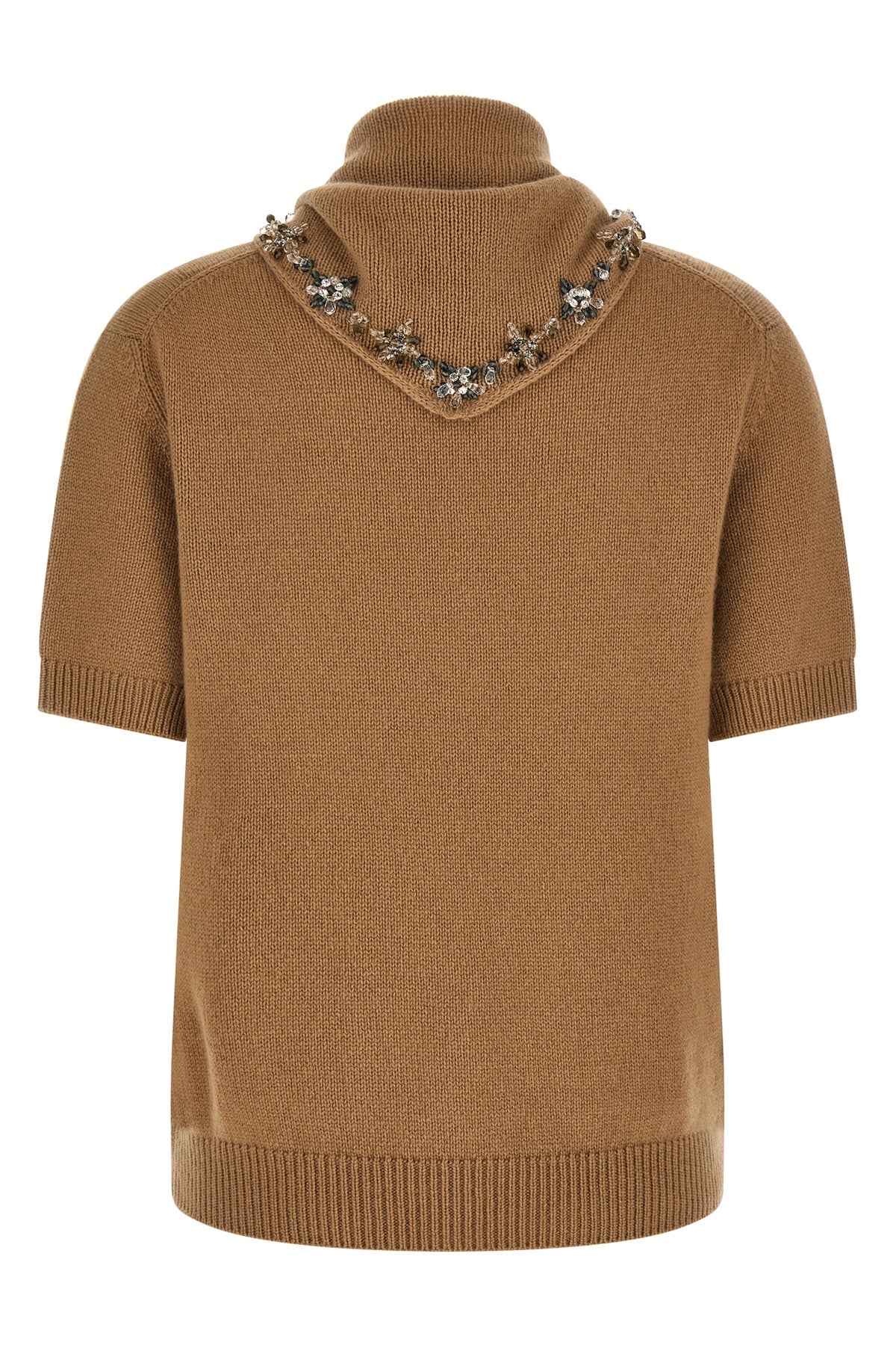 the prada short-sleeved sweater redefines luxury knitwear through sophisticated
