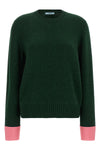 the prada crew neck sweater redefines the codes of classic knitwear through a co