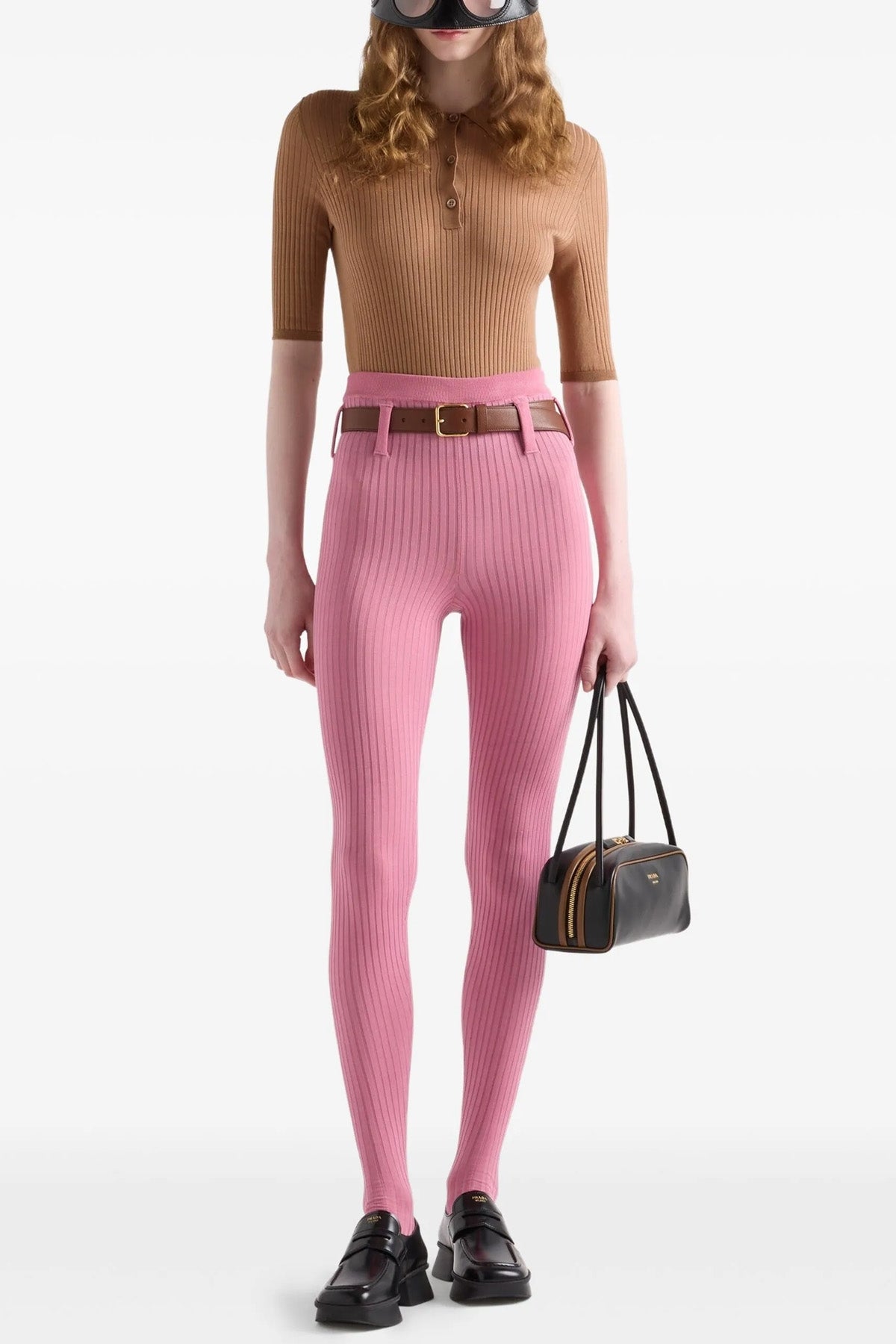 cotton knit polo shirt
