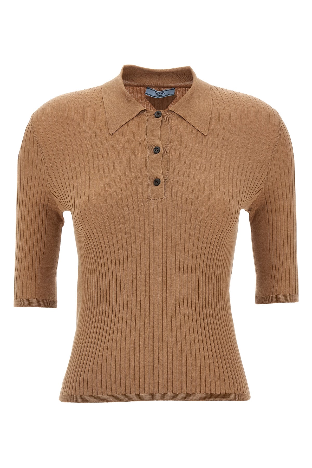 cotton knit polo shirt