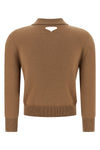 wool knit polo shirt
