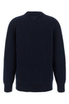virgin wool and cashmere ribbed sweater