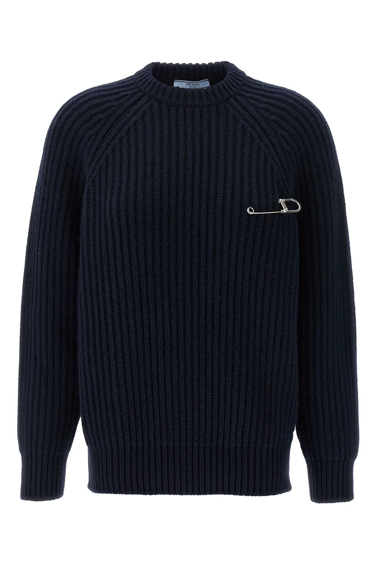 virgin wool and cashmere ribbed sweater