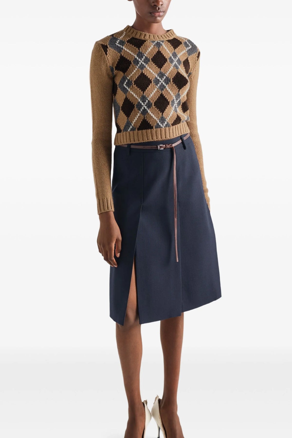 argyle cashmere sweater