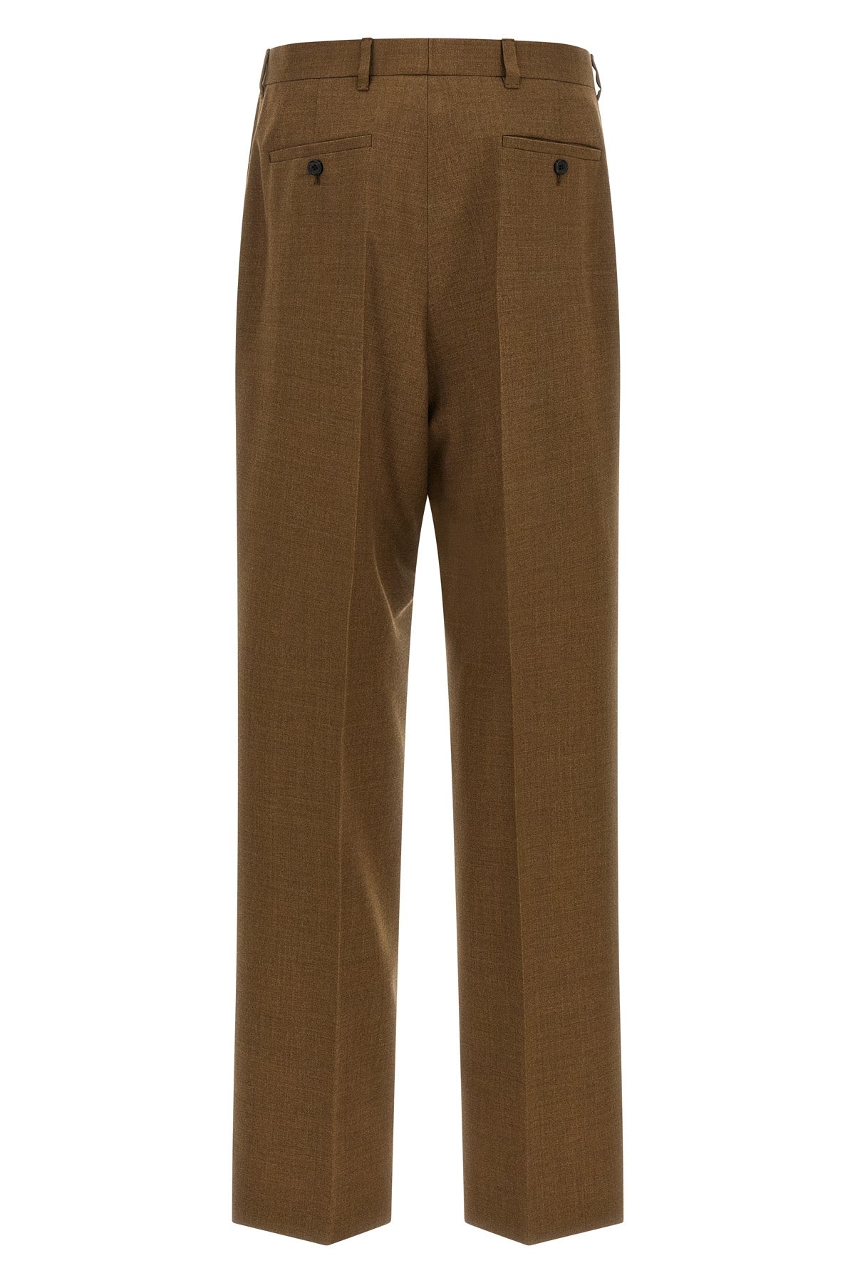 prada trousers in pure virgin wool are distinguished by impeccable tailoring and