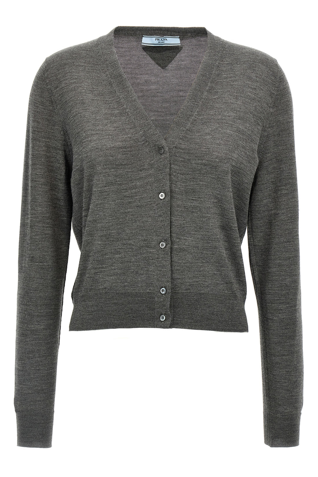PRADA 42 virgin wool cardigan