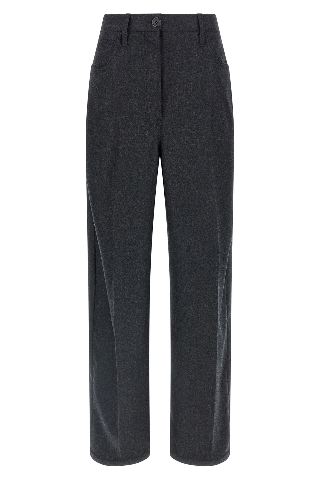 PRADA 46 wool flannel trousers