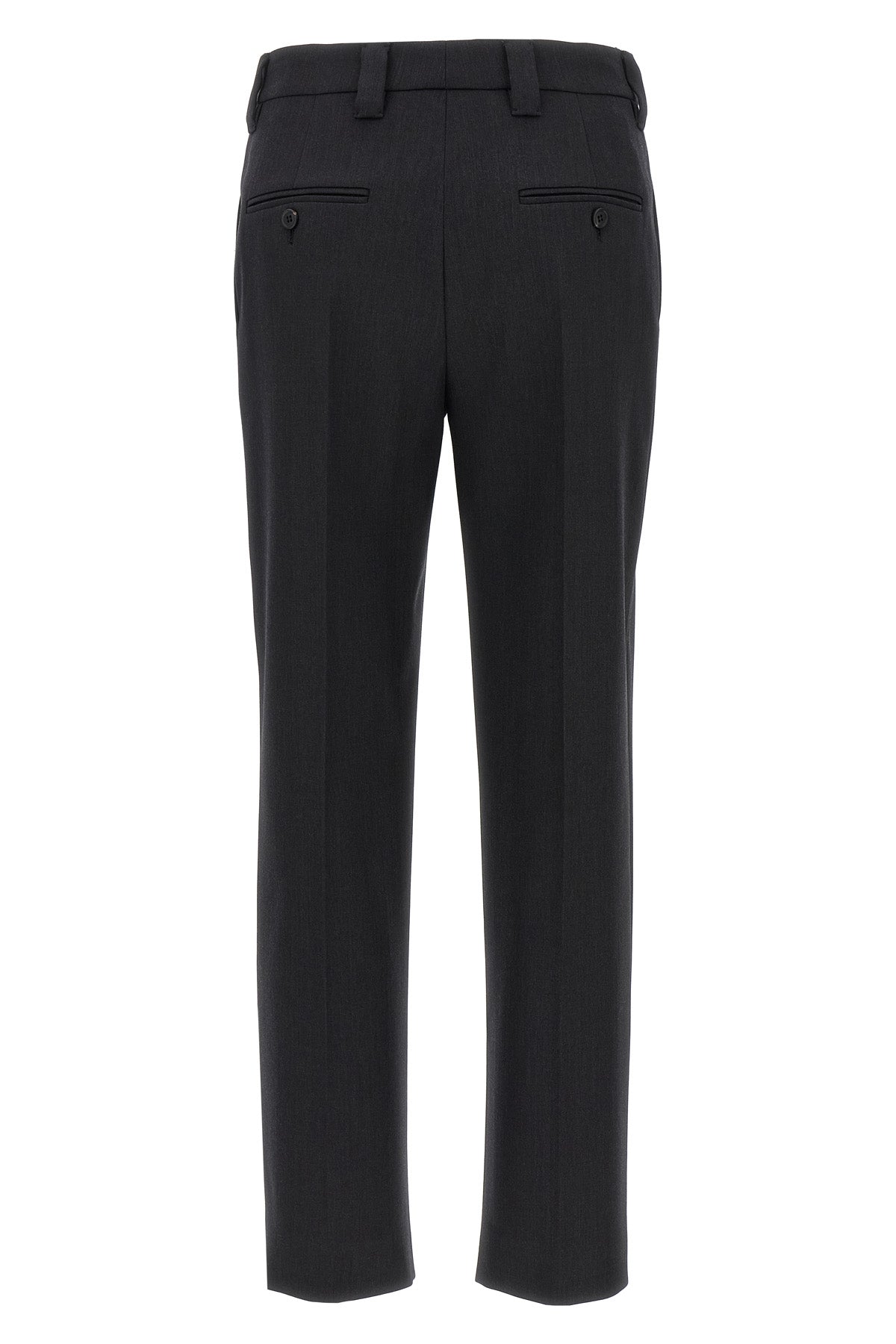melange virgin wool trousers