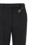 melange virgin wool trousers